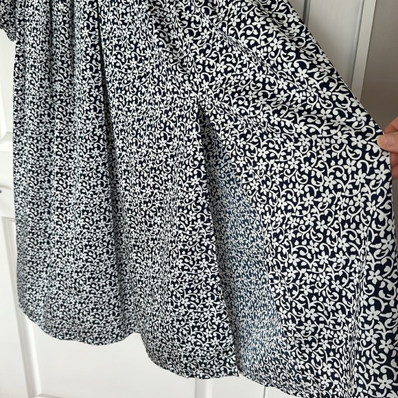 Boden long sleeve navy and white floral patterned dress - Picture 10 of 10